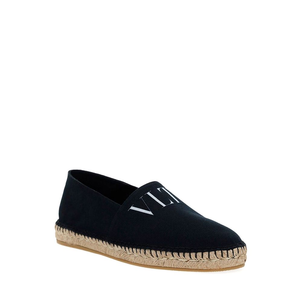 Valentino Garavani Black Canvas Espadrilles Valentino Garavani