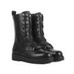 Valentino Garavani Black Calfskin Lace-Up Boots Valentino Garavani