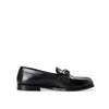 Valentino Garavani Black Leather Slip-On Loafers Valentino Garavani