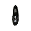 Valentino Garavani Black Leather Slip-On Loafers Valentino Garavani