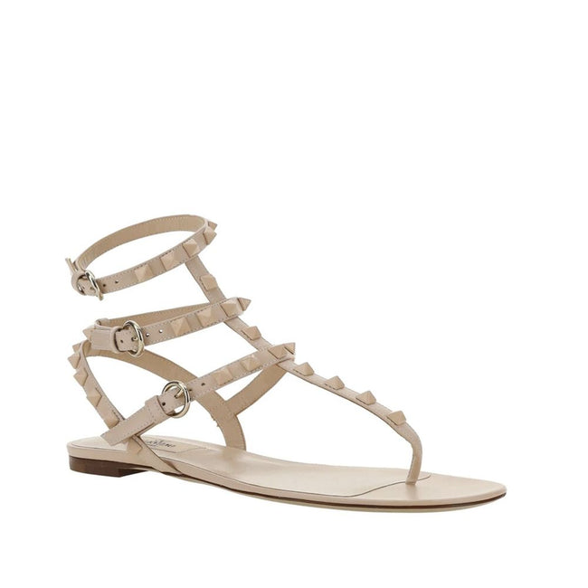 Valentino Garavani Multicolor Calfskin Strap-On Sandals Valentino Garavani