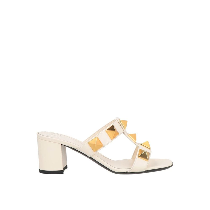 Valentino Garavani White Calfskin Platform Sandals Valentino Garavani