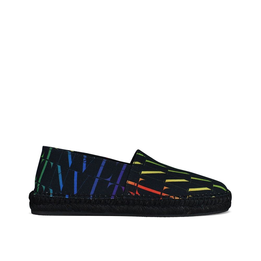 Valentino Garavani Black Canvas Espadrilles Valentino Garavani