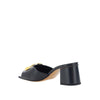 Valentino Garavani Black Calfskin Flat Sandals Valentino Garavani