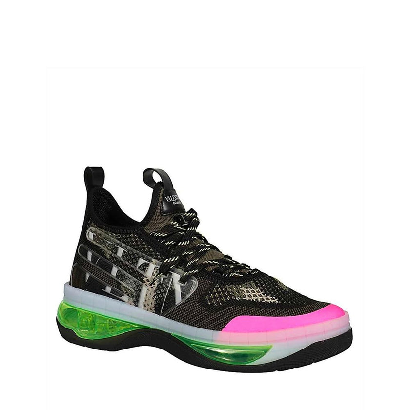 Valentino Garavani Black Fabric Athletic Sneakers Valentino Garavani