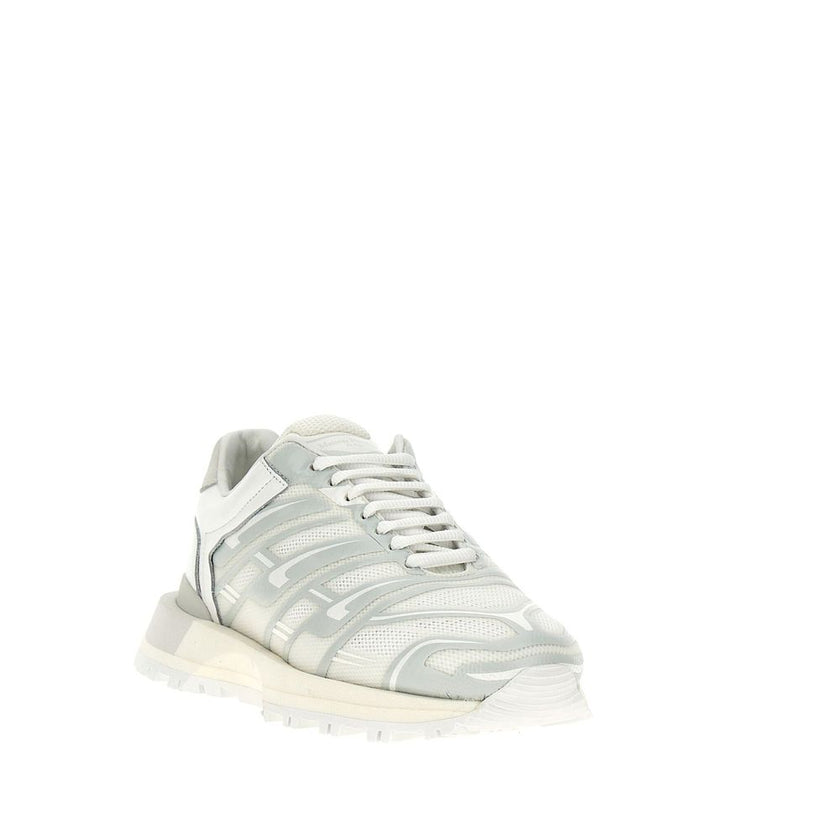 Maison Margiela White Fabric Athletic Sneakers Maison Margiela