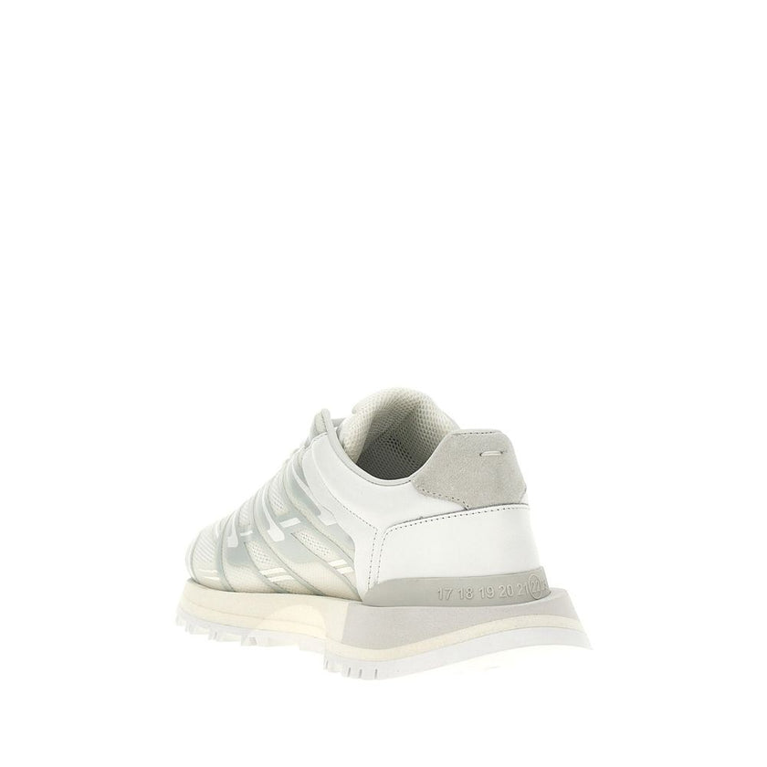 Maison Margiela White Fabric Athletic Sneakers Maison Margiela