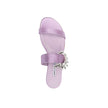 Manolo Blahnik Purple Silk Flat Sandals Manolo Blahnik