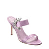 Manolo Blahnik Purple Silk Stiletto Heel Sandals Manolo Blahnik