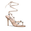 Manolo Blahnik Beige Silk Stiletto Heel Sandals Manolo Blahnik