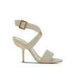 Manolo Blahnik White Calfskin Stiletto Heel Sandals Manolo Blahnik