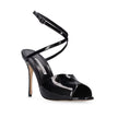 Manolo Blahnik Black Calfskin Stiletto Heel Sandals Manolo Blahnik