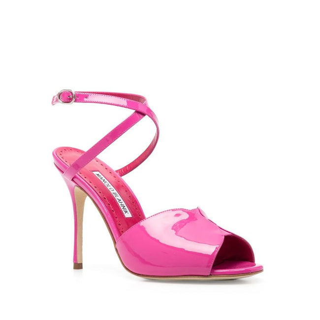 Manolo Blahnik Multicolor Calfskin Stiletto Heel Sandals Manolo Blahnik