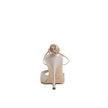 Manolo Blahnik Beige Silk Stiletto Heel Sandals Manolo Blahnik