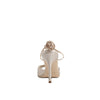 Manolo Blahnik Beige Silk Stiletto Heel Sandals Manolo Blahnik