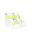 Giuseppe Zanotti White Calfskin High Top Sneakers Giuseppe Zanotti