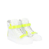 Giuseppe Zanotti White Calfskin High Top Sneakers Giuseppe Zanotti