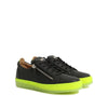 Giuseppe Zanotti Black Calfskin Low Top Sneakers Giuseppe Zanotti