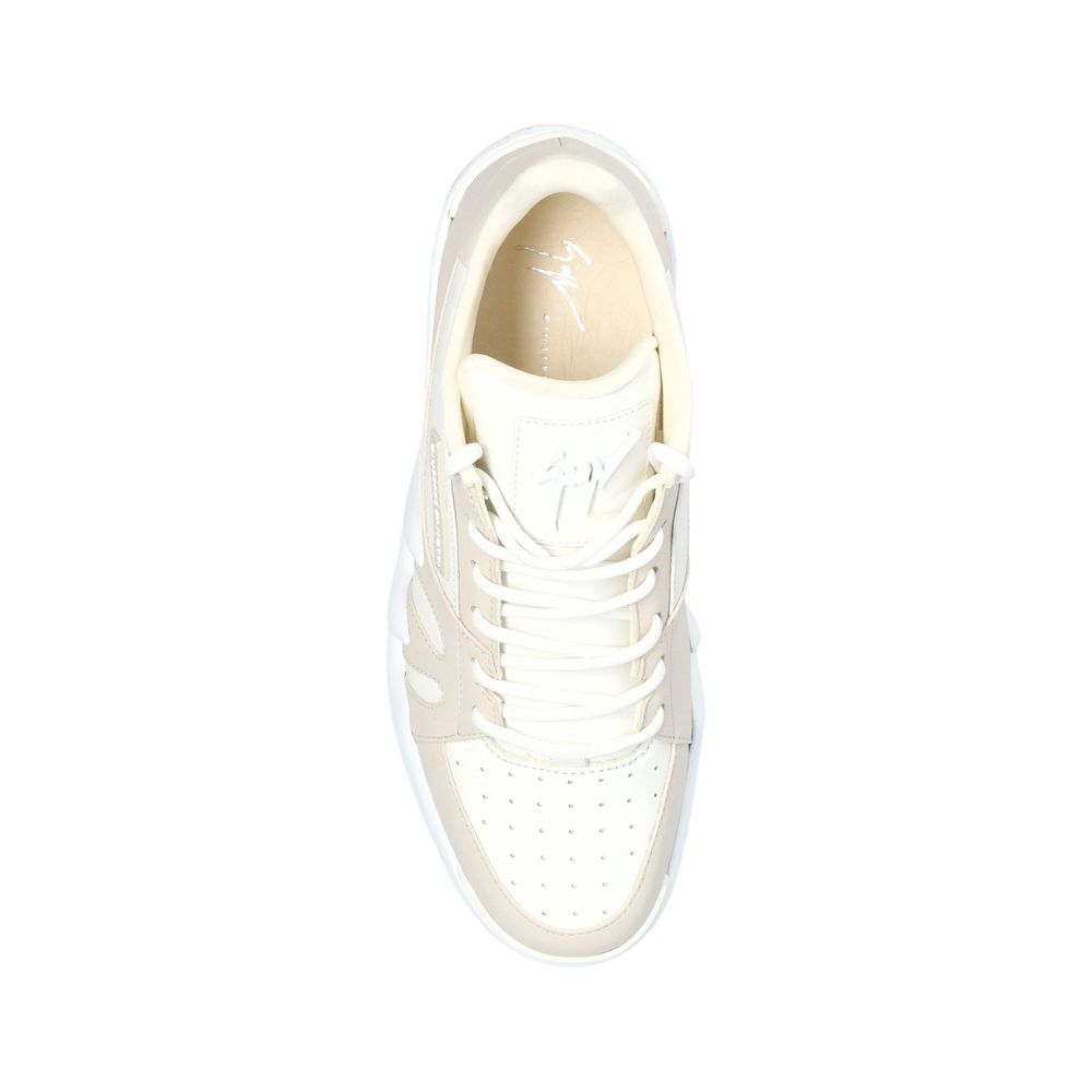 Giuseppe Zanotti White Calfskin Sneakers Giuseppe Zanotti