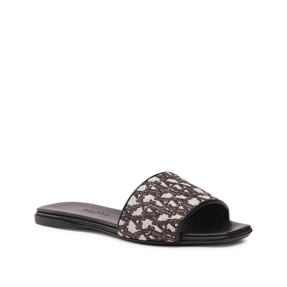 Max Mara Brown Polyamide Slides Max Mara