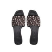 Max Mara Brown Polyamide Slides Max Mara