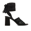 Miu Miu Black Fabric Strap-On Sandals Miu Miu
