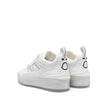 Moncler White Calfskin Low Top Sneakers Moncler