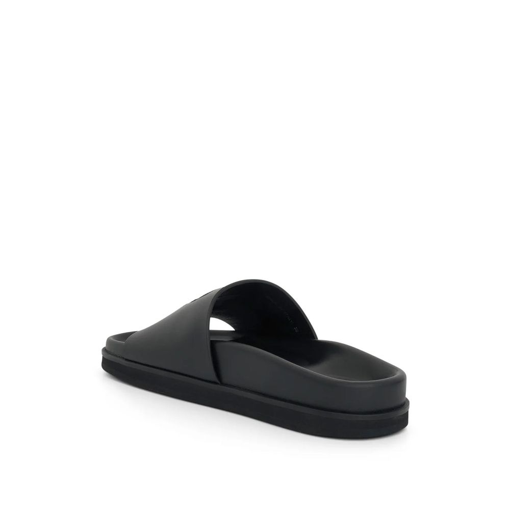 Off-White Black Rubber Slippers Off-White