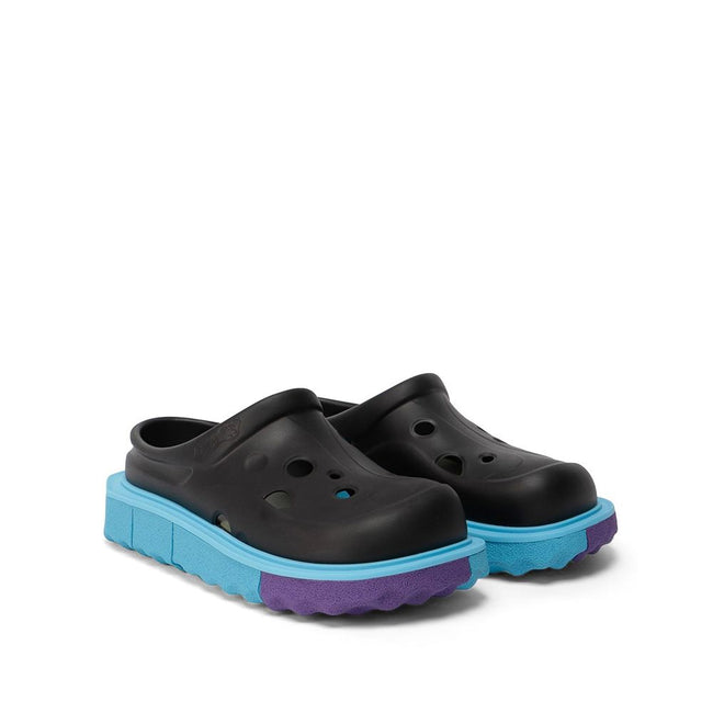 Off-White Black Rubber Slippers Off-White