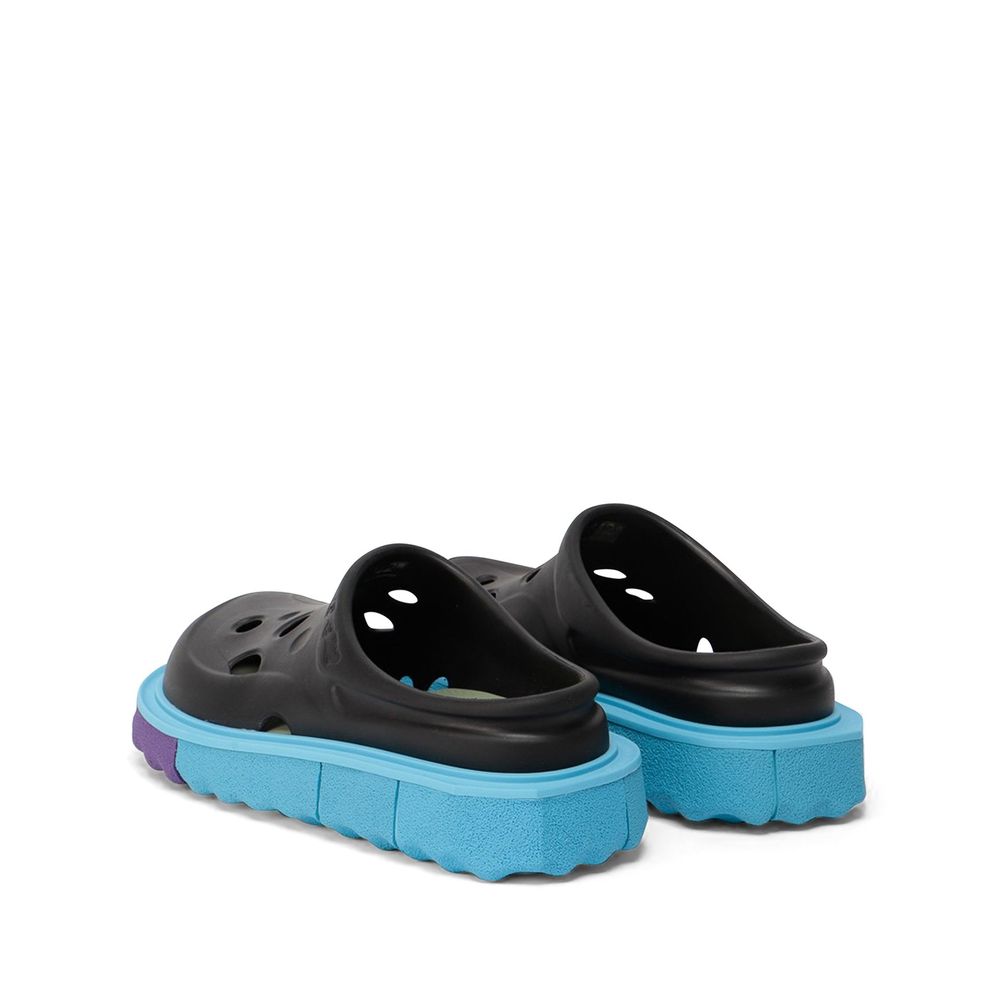 Off-White Black Rubber Slippers Off-White