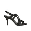 Salvatore Ferragamo Black Leather Stiletto Heel Sandals Salvatore Ferragamo