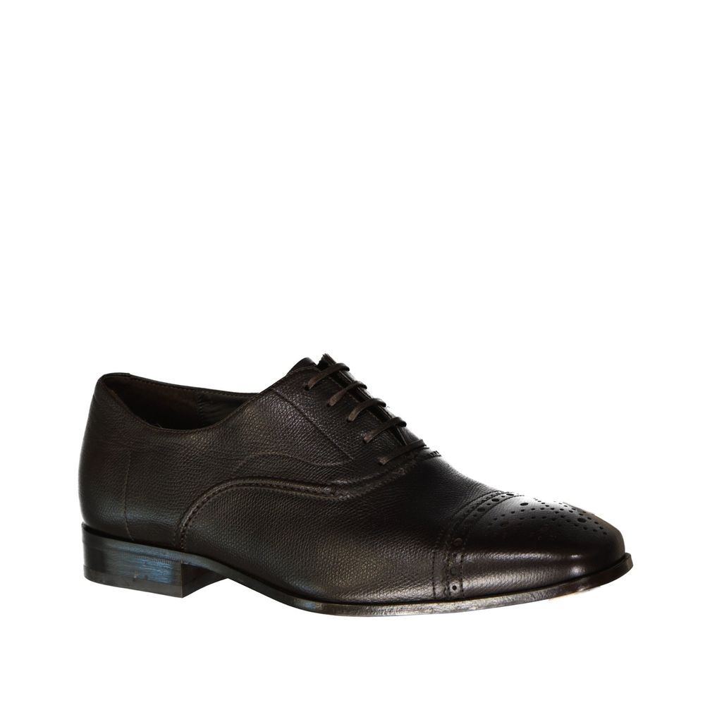 Salvatore Ferragamo Brown Calfskin Oxfords And Derbies Salvatore Ferragamo