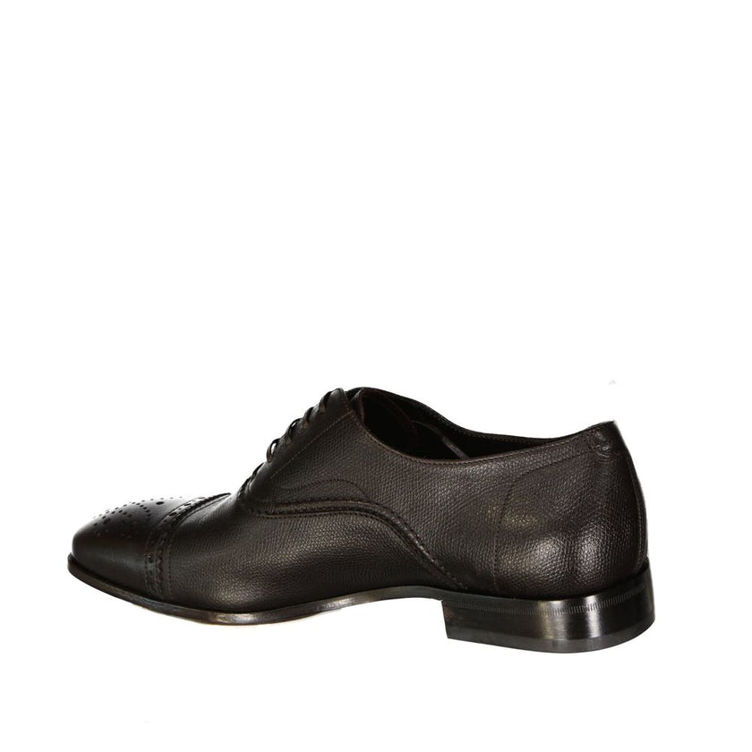 Salvatore Ferragamo Brown Calfskin Oxfords And Derbies Salvatore Ferragamo