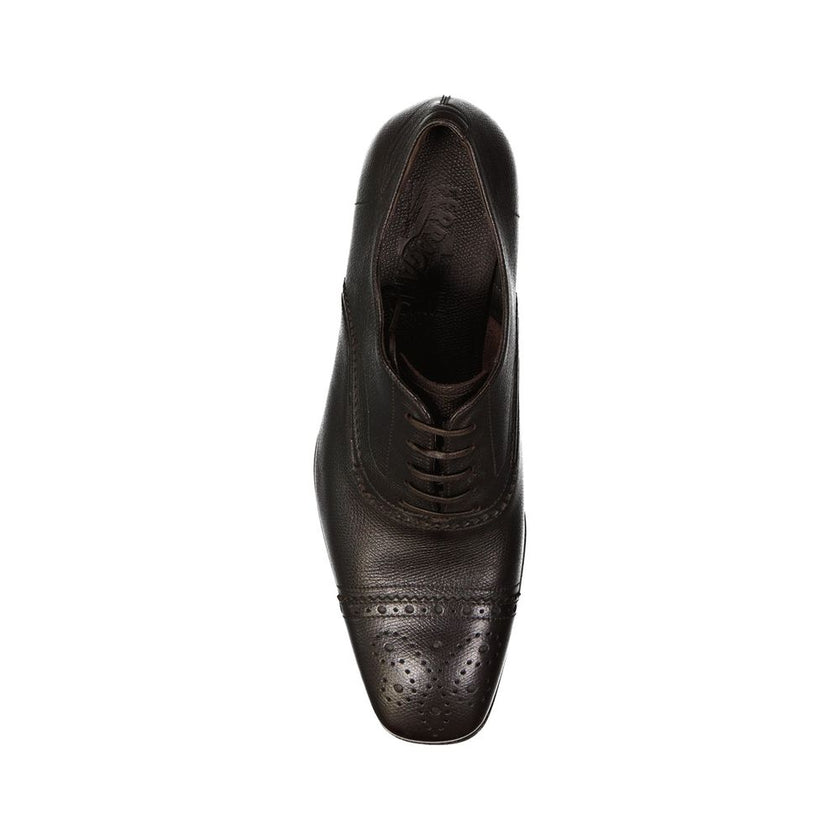 Salvatore Ferragamo Brown Calfskin Oxfords And Derbies Salvatore Ferragamo