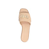 Salvatore Ferragamo Beige Calfskin Flat Sandals Salvatore Ferragamo