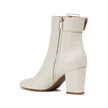 Sergio Rossi White Lamb Leather Ankle Boots Sergio Rossi