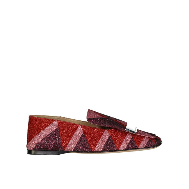 Sergio Rossi Multicolor Fabric Slip-On Loafers Sergio Rossi