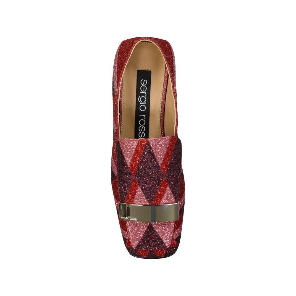 Sergio Rossi Multicolor Fabric Slip-On Loafers Sergio Rossi
