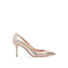 Sergio Rossi Rose Gold Calfskin High Heel Pumps Sergio Rossi