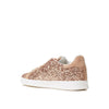Sergio Rossi Rose Gold Fabric Low Top Sneakers Sergio Rossi
