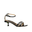 Sergio Rossi Black Calfskin Strap-On Sandals Sergio Rossi