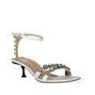 Sergio Rossi White Calfskin Stiletto Heel Sandals Sergio Rossi