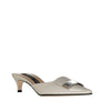Sergio Rossi Beige Calfskin Mules Sergio Rossi