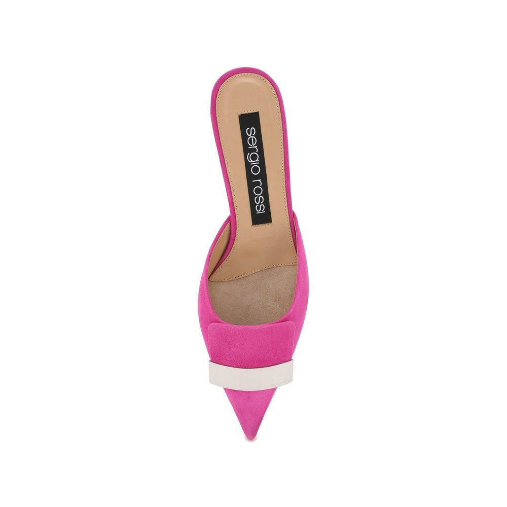 Sergio Rossi Multicolor Calfskin Mules Sergio Rossi