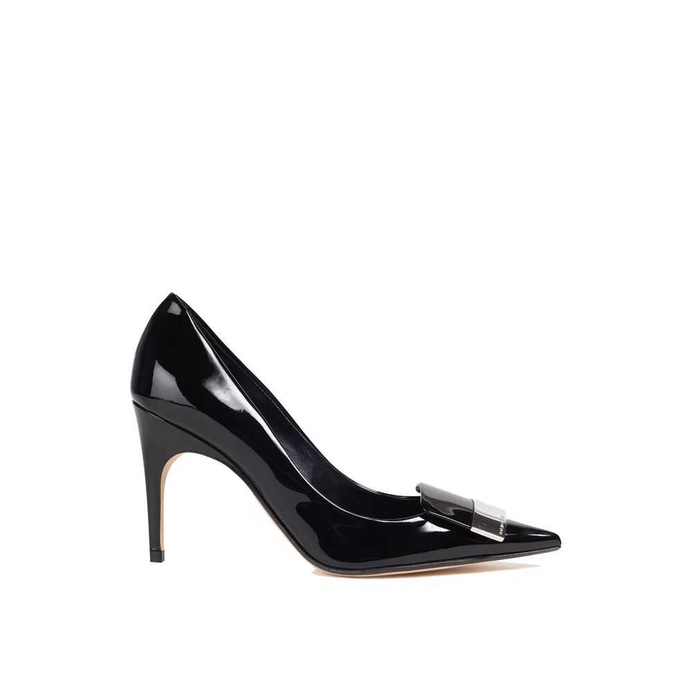 Sergio Rossi Black Calfskin High Heel Pumps Sergio Rossi