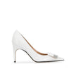 Sergio Rossi White Calfskin High Heel Pumps Sergio Rossi