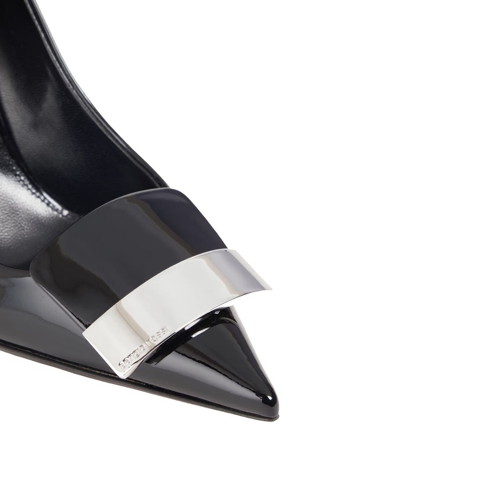 Sergio Rossi Black Calfskin High Heel Pumps Sergio Rossi