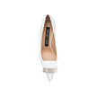 Sergio Rossi White Calfskin High Heel Pumps Sergio Rossi
