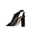 Sergio Rossi Black Calfskin Stiletto Heel Sandals Sergio Rossi