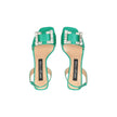 Sergio Rossi Bicolor Silk Stiletto Heel Sandals Sergio Rossi